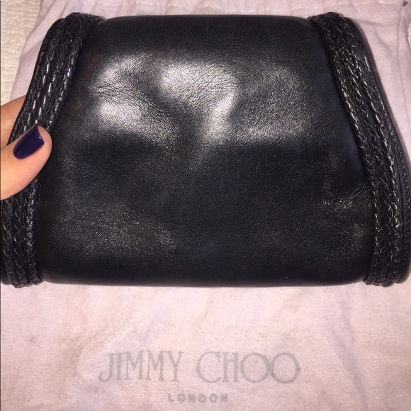 Jimmy Choo leather clutch - Picture 3 of 8