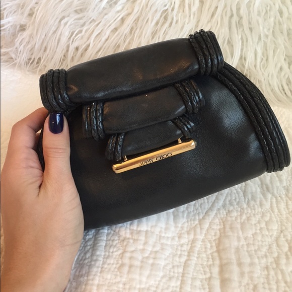 Jimmy Choo leather clutch - Picture 6 of 8