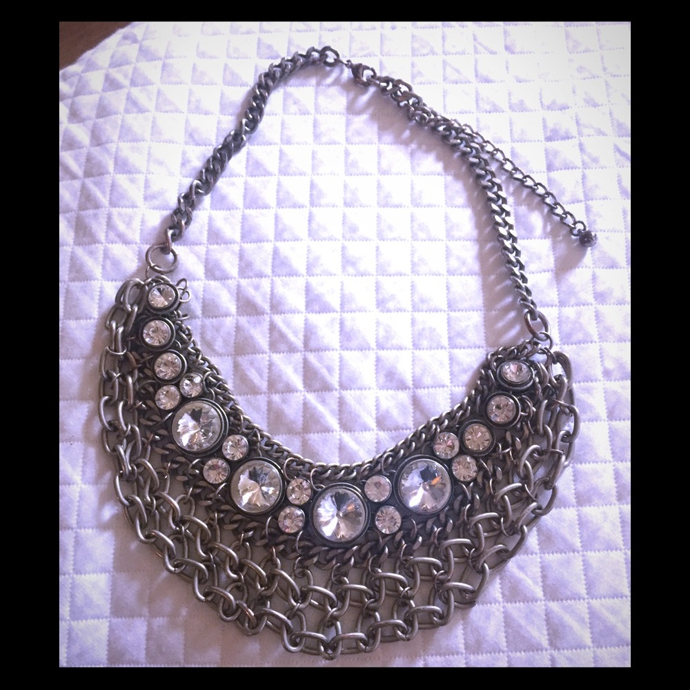 Jeweled Bib Necklace
