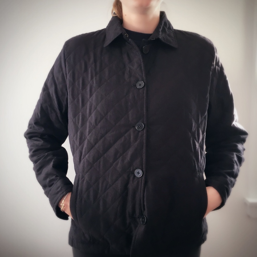 Ralph Lauren classic quilted jacket black