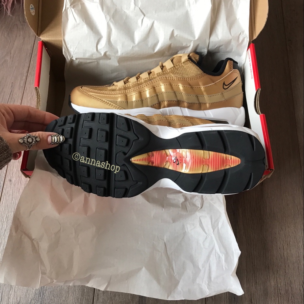NWT Nike air max 95 QS gold - Picture 6 of 8