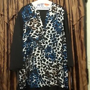 Calvin Klein animal print blouse