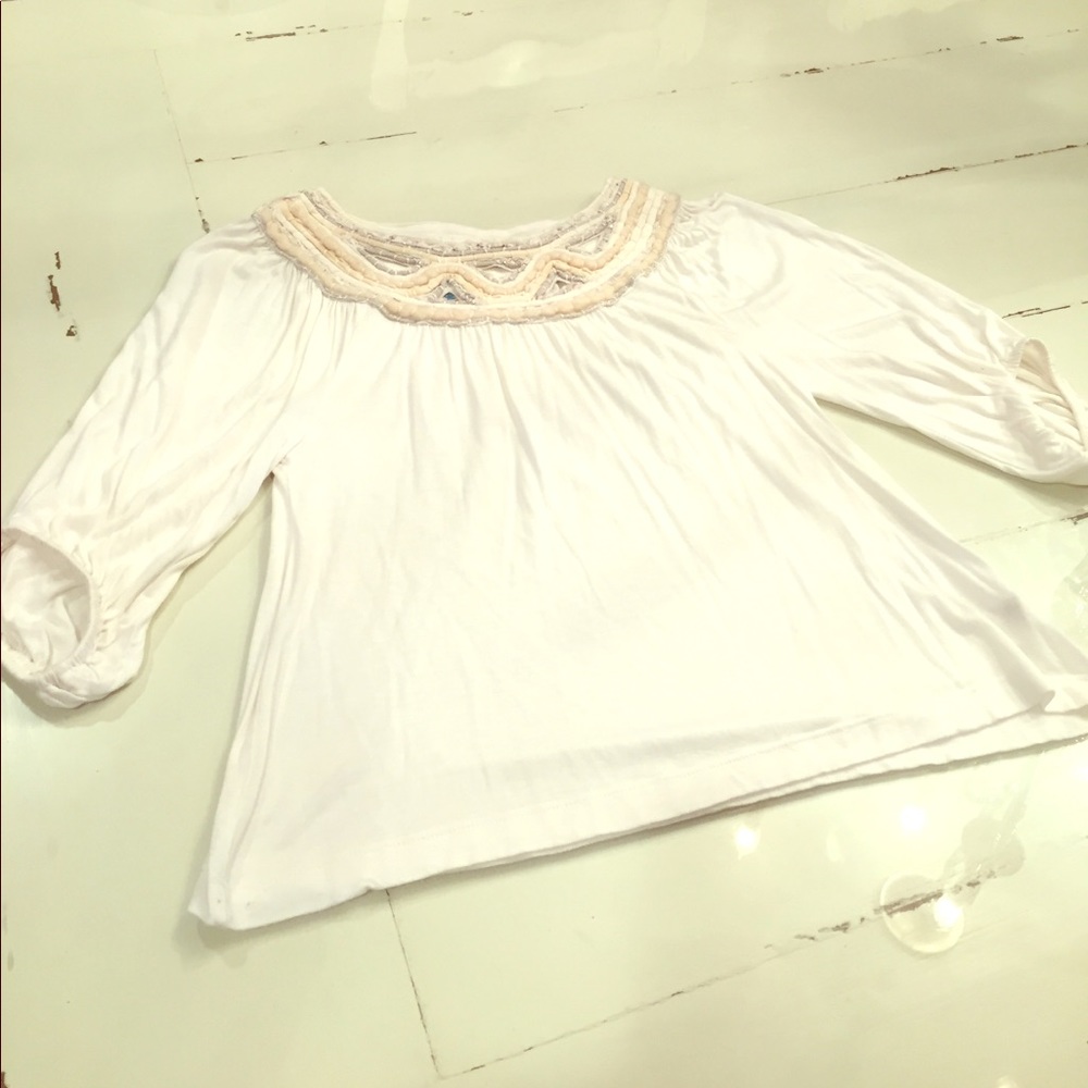 Anthropologie bell-sleeved shirt