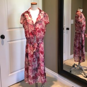 BCBG Pink Floral Dress
