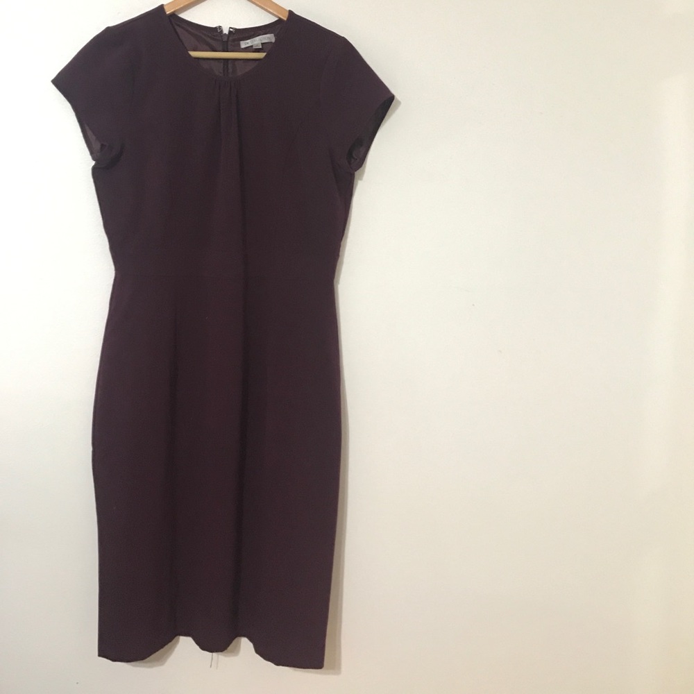 Eggplant sheath dress