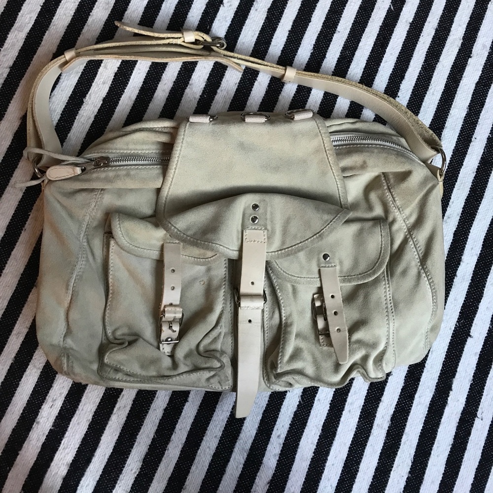 Suede balenciaga bag