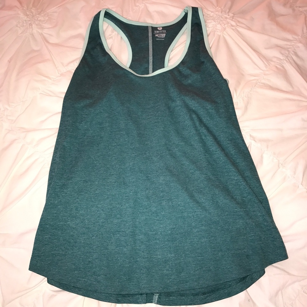 Teal workout tank