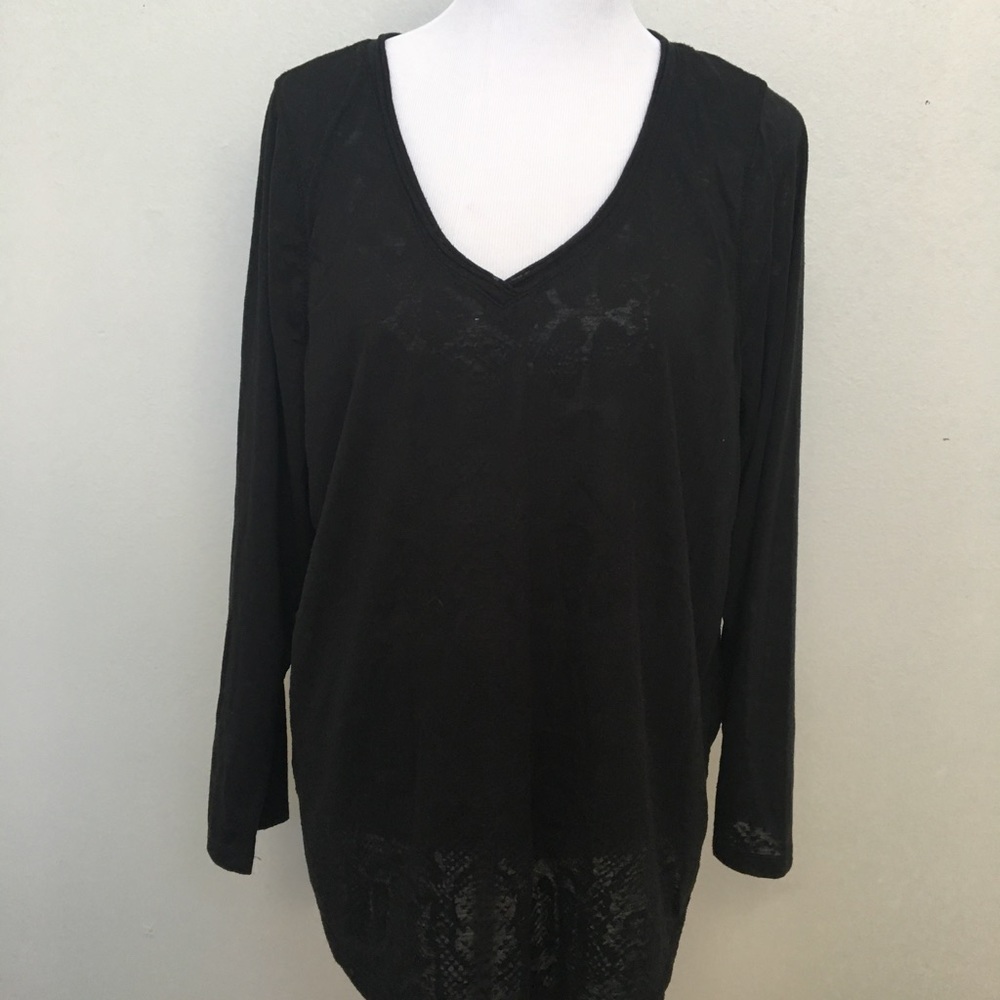 Lane Bryant Burnout Top