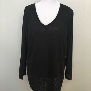 Lane Bryant Burnout Top