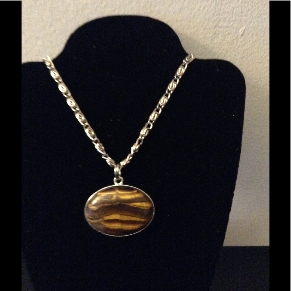 Genuine Tigereye Pendant