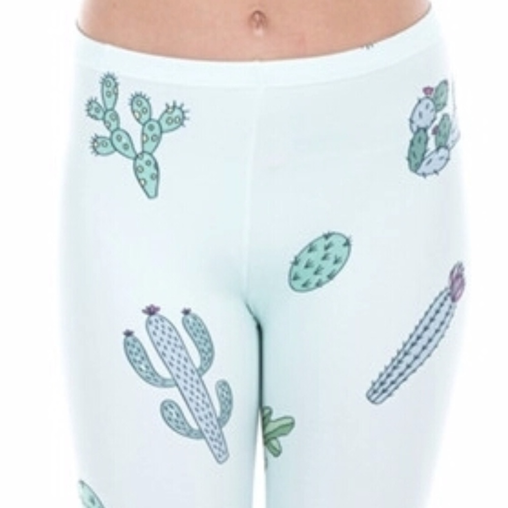 Cactus Leggings, Buttery Soft, One Size