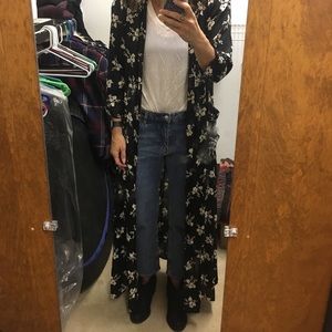 black and white robe