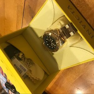 48mm gold Invicta Watch