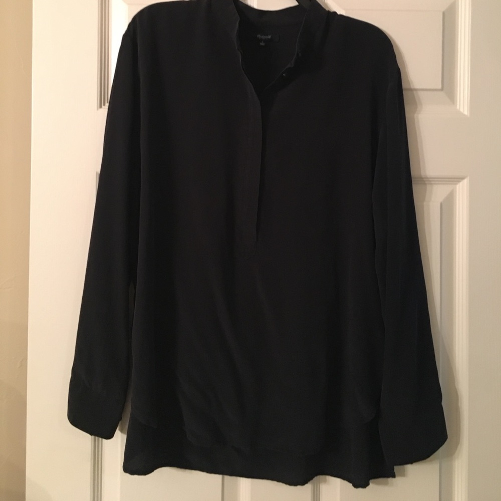 Silky long sleeve top