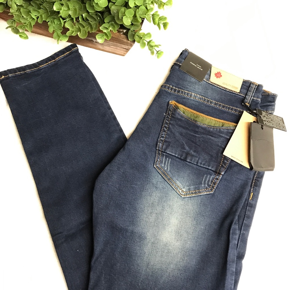 Men's elastic jeans