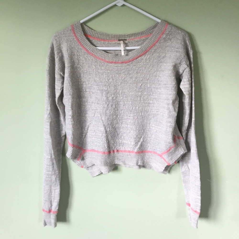 Free People Cropped Sweater