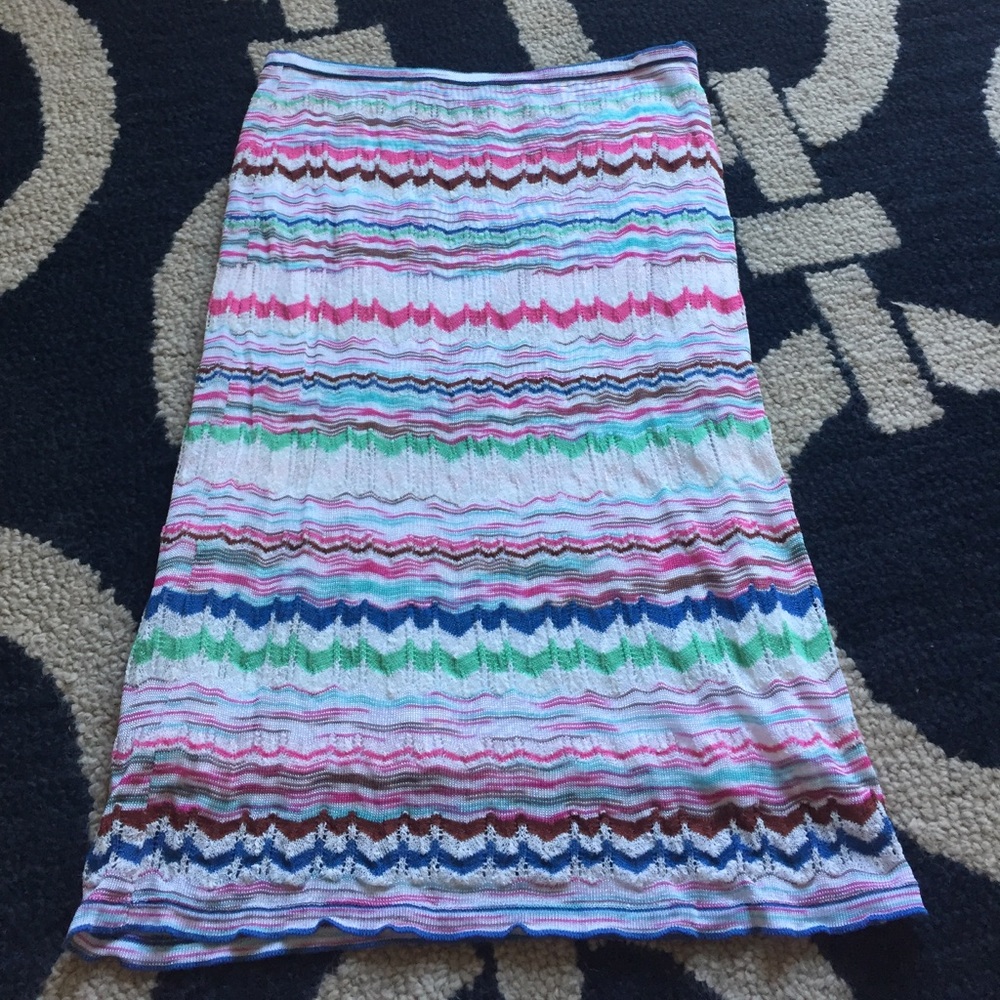 Missoni Multicolored Jacquard Knit Skirt