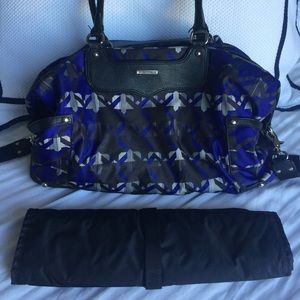 Black and blue dippers bag