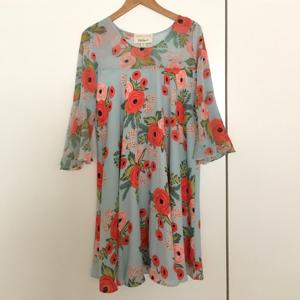 Fluttered Blooms Swing Dress