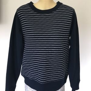 GAP NAVY & WHITE STRIPE SWEATSHIRT