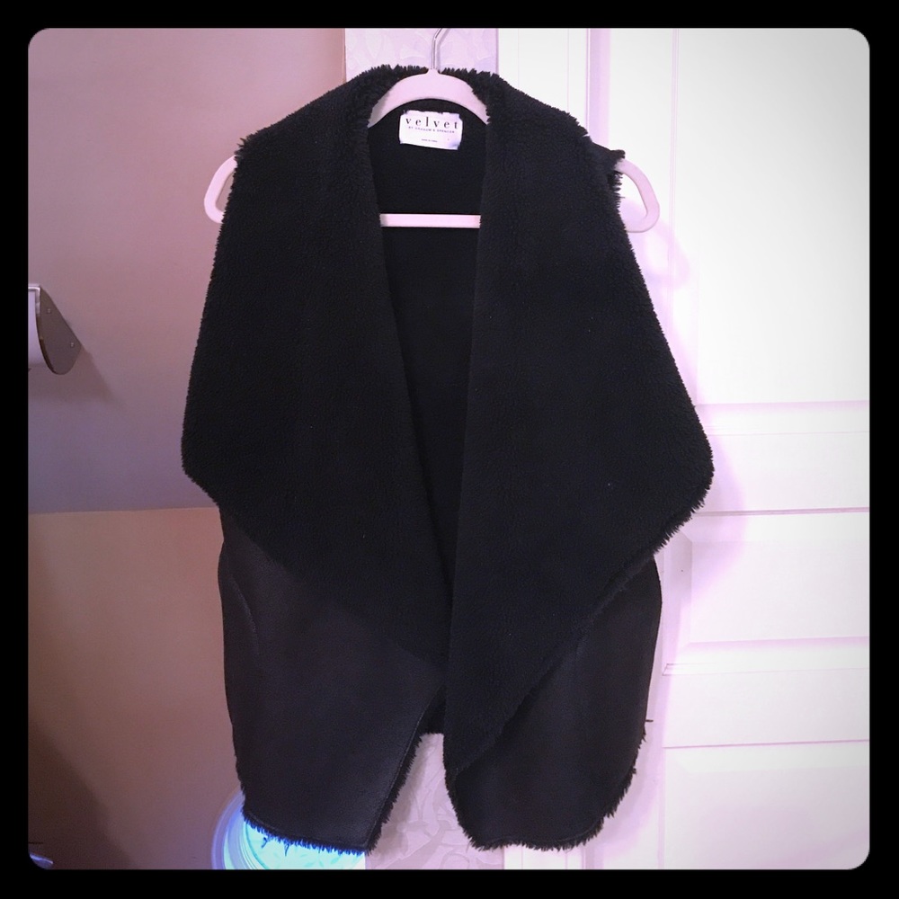 Velvet Black Small Vest New No Tags