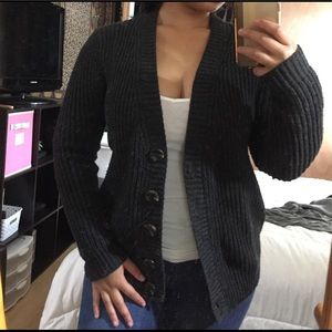FOREVER 21 Dark Gray Cardigan. Size: SMALL