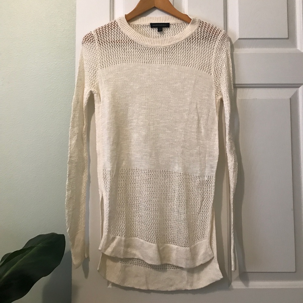 TWO banana republic sweater and vest bundle