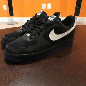 Nike AF1 low, Black/Royal/White sz 14
