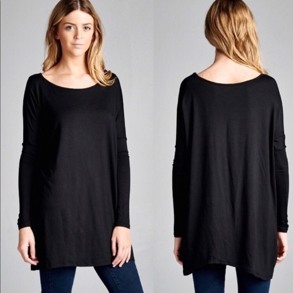 NWT Women’s long black shirt
