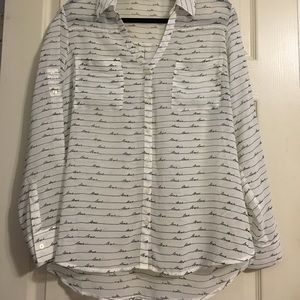 Express Sheer White Portofino with Love Script