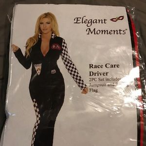 Women's plus size 3x / 4x race car driver costume