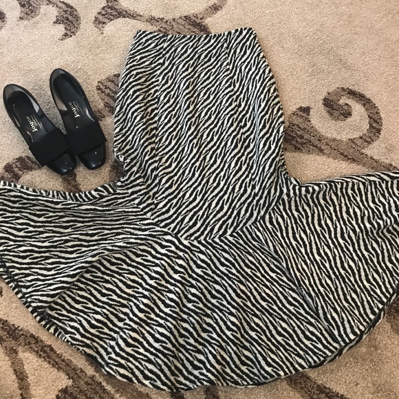 Beautiful vintage zebra print skirt - Picture 1 of 5