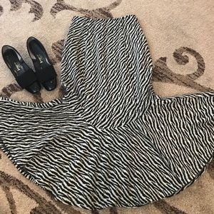 Beautiful vintage zebra print skirt