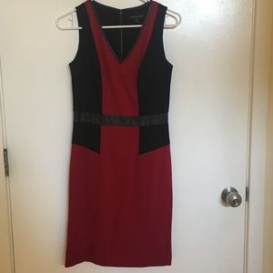 Cynthia Steffe Sheath w/Faux Leather Details