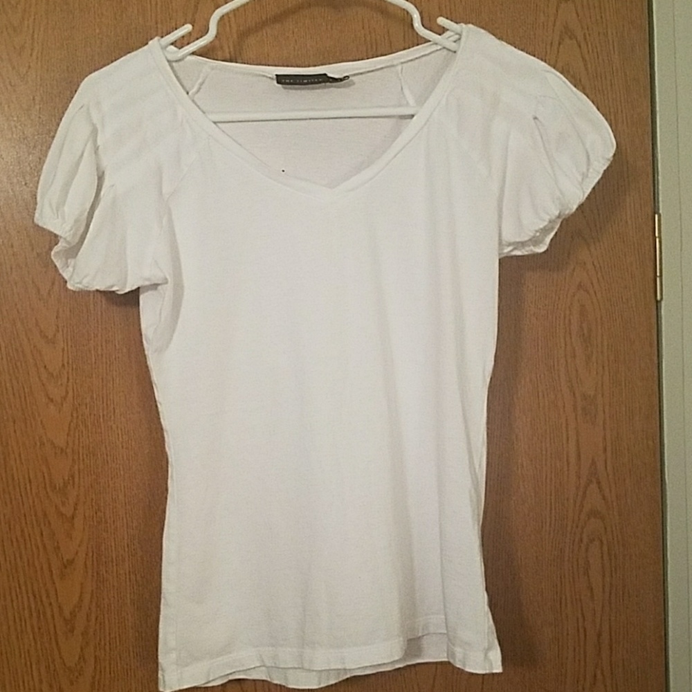 The Limited White Cap Sleeve T-Shirt
