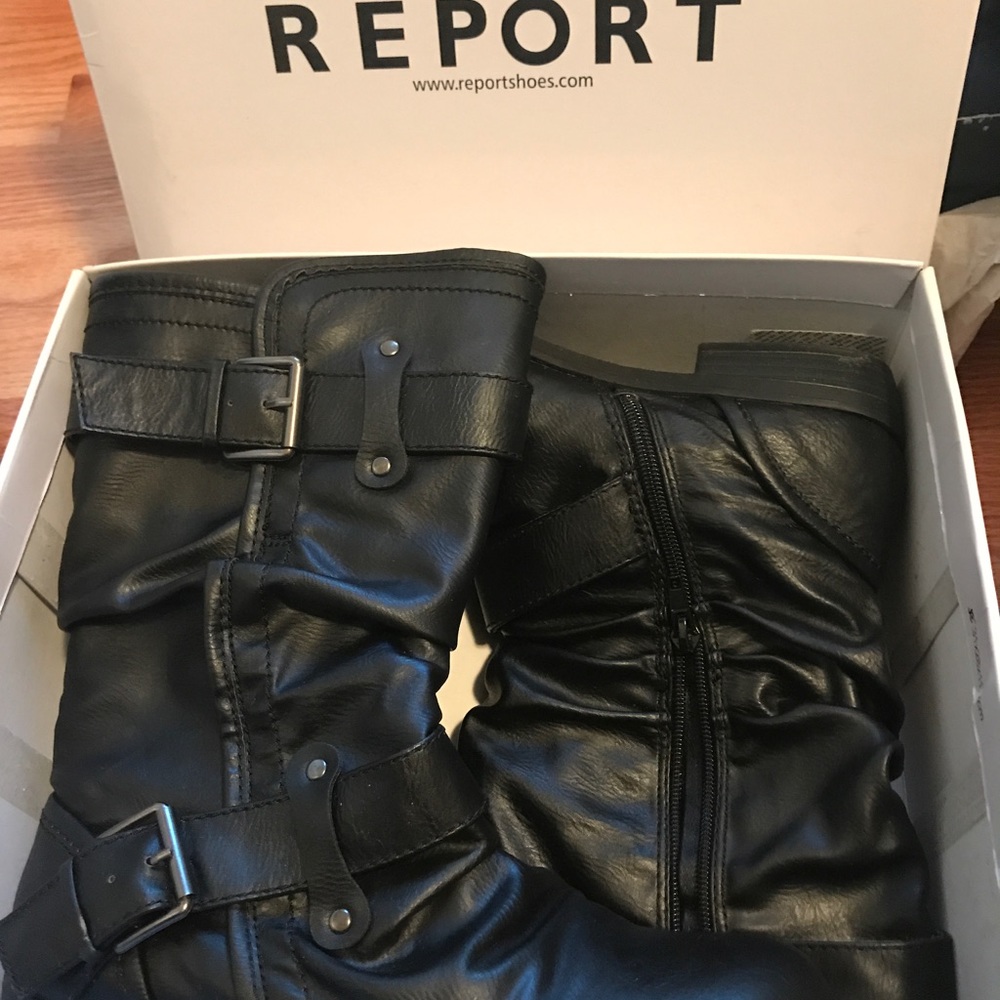 Brand new in box report boots