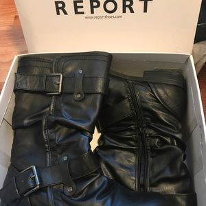 Brand new in box report boots