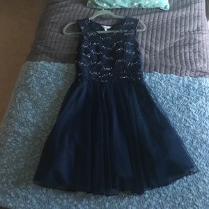 Navy blue party dress