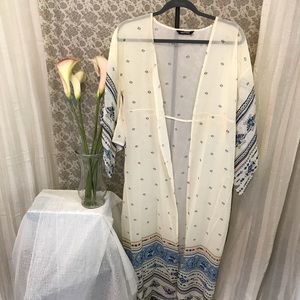 50% OFF❗️Feitong Aztec Print Open Kimono