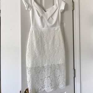 Off the Shoulder Lace Bridal Dress 