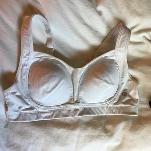 Lululemon White Sports Bra 34c Tata Tamer