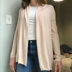 Open Front Cardigan Light Pink "trendy pink"