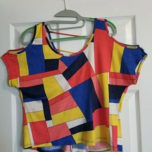 Cold shoulder blouse