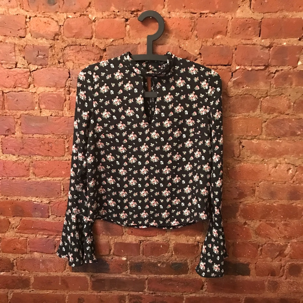 Forever 21 Chiffon Floral Blouse
