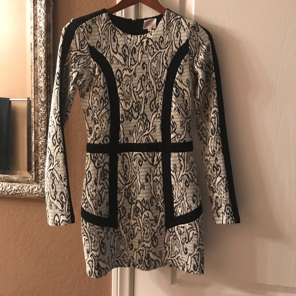 Parker Blanche Tapetrim Dress