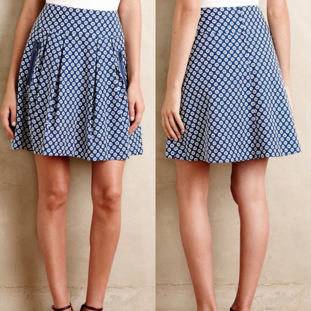 Anthropologie fourth street swing skirt