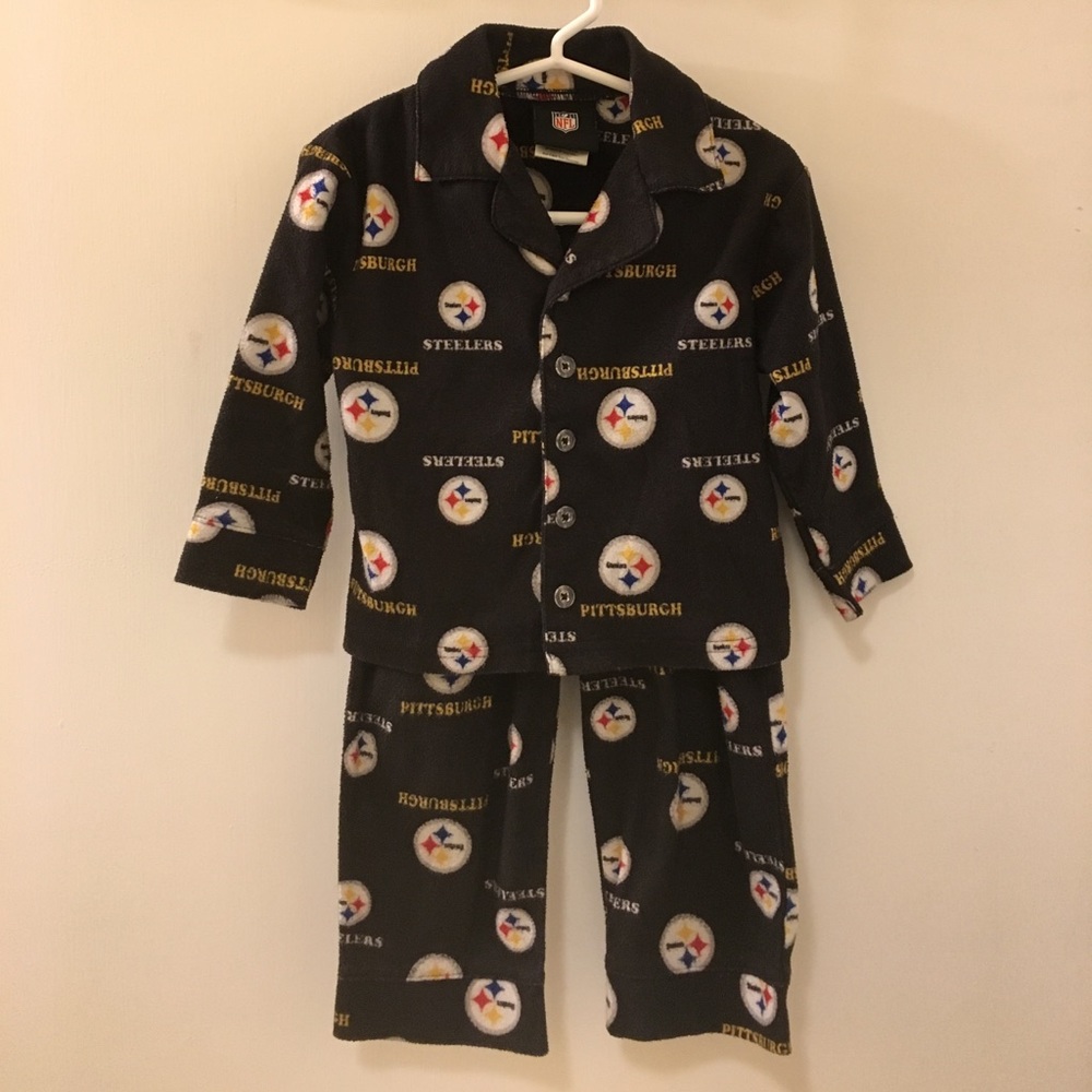 2T Pittsburgh Steelers Flannel Pajama Set