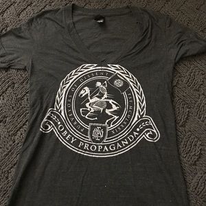 Grey Obey V Neck