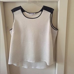 Calvin Klein textured sleeveless top