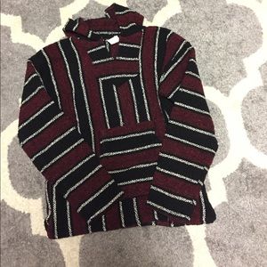 Maroon Poncho